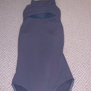 Bluish Grey Dance Body suit